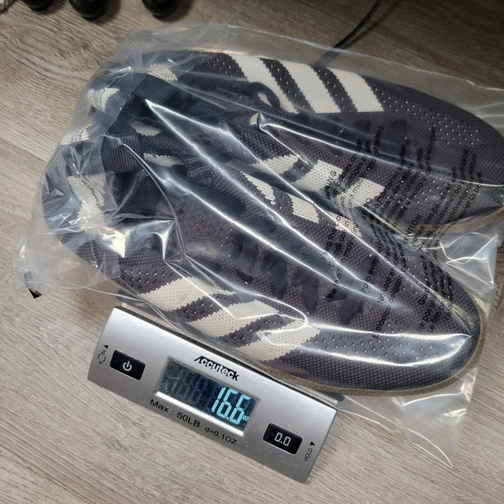 adidas Samba Sock Primeknit Mens 7.5 Carbon Grey White Gum CQ2218 Sneaker
